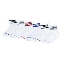 детски,чорапи,мъжки,чорапи,дамски,чорапи,converse,kids,basic,wordmark,quarter,socks,6,pairs,white,(white)