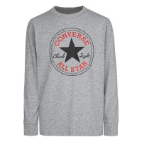 детска,тениска,мъжки,тениски,дамски,тениски,converse,kids,chuck,patch,long,sleeve,t,shirt,grey,(dk,grey,heather)