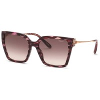 слънчеви,очила,слънчеви,очила,chopard,sch371s,woman,sunglasses,shiny,striped,bordeaux,(brown)