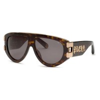 слънчеви,очила,слънчеви,очила,philipp,plein,spp127v,sunglasses,shiny,dark,havana