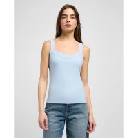 тениска,дамски,тениски,lee,rib,cami,sleeveless,t,shirt,light,blue,(blue)