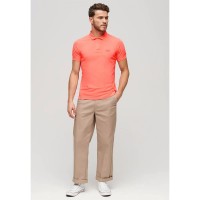 мъжки,блузи,с,яка,superdry,essential,logo,neon,short,sleeve,polo,fiery,coral,(orange)