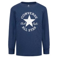 детска,тениска,мъжки,тениски,дамски,тениски,converse,kids,essentials,dctp,long,sleeve,t,shirt,blue,(converse,navy)