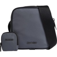 чанти,за,през,рамо,calvin,klein,cube,reporter,crossbody,iron,gate,(black)