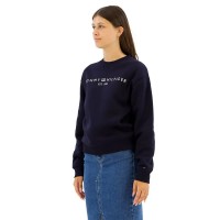 блуза,дамски,блузи,tommy,hilfiger,mdrn,corp,logo,regular,fit,sweatshirt,black,(desert,sky)