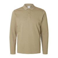 мъжки,блузи,с,яка,selected,slim,toulouse,long,sleeve,polo,vetiver,(beige)