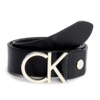 колан,колани,calvin,klein,logo,belt,black,(black,leather,&,light,gold,buckle)