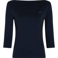 тениска,дамски,тениски,tommy,hilfiger,slim,cody,3,4,sleeve,t,shirt,nos,desert,sky,(blue)