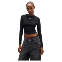 тениска,дамски,тениски,hugo,dafilomena,3,long,sleeve,t,shirt,black