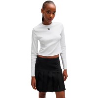 тениска,дамски,тениски,hugo,dafilomena,3,long,sleeve,t,shirt,white