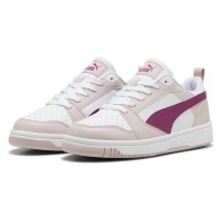 маратонки,детски,маратонки,puma,rebound,v6,lo,trainers,mauve,mist,magenta,gleam,white,(white)