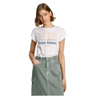 тениска,дамски,тениски,pepe,jeans,eileen,short,sleeve,t,shirt,white
