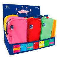 ученически,принадлежности,oxford,school,bag,carrying,everything,kids,display,of,20,assorted,units,multicolored
