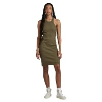 рокля,дамски,поли,и,рокли,g,star,d24485,d289,sleeveless,short,dress,dark,shamrock,(brown)