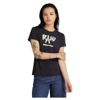 тениска,дамски,тениски,g,star,calligraphy,gr,short,sleeve,t,shirt,dark,black,(black)