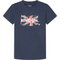 тениска,детски,тениски,pepe,jeans,clag,short,sleeve,t,shirt,navy,(blue)