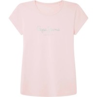 тениска,детски,тениски,pepe,jeans,hana,glitter,short,sleeve,t,shirt,rosewood,pink,(pink)