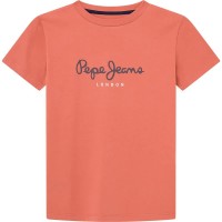 тениска,детски,тениски,pepe,jeans,new,art,nn,short,sleeve,t,shirt,light,terracotta,brown,(orange)