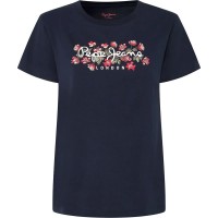 тениска,мъжки,тениски,дамски,тениски,pepe,jeans,ginny,short,sleeve,t,shirt,blue,(dulwich,blue)