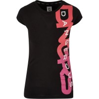 тениска,дамски,тениски,dangerous,dngrs,hyena,short,sleeve,t,shirt,black,pink,(black)