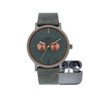 часовник,часовници,watx,reloj5,44,watch,silver,green,green,(brown)