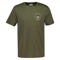тениска,мъжки,тениски,gant,2003269,short,sleeve,t,shirt,juniper,green,(green)