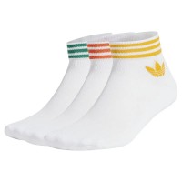 чорапи,мъжки,чорапи,adidas,originals,island,club,trefoil,short,socks,3,pairs,white,orange,crew,yellow,green,(white)
