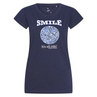 юношеска,тениска,детски,тениски,imperial,riding,smiley,flowers,junior,short,sleeve,t,shirt,navy,(blue)