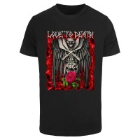 тениска,мъжки,тениски,дамски,тениски,mister,tee,love,to,death,short,sleeve,t,shirt,blue,(black)