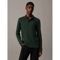 мъжки,блузи,с,яка,calvin,klein,liquid,touch,long,sleeve,polo,midnight,forest,(green)