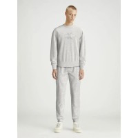 блуза,мъжки,пуловери,calvin,klein,jeans,chenille,monologo,sweatshirt,ivory,grey,heather,(grey)