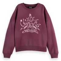 блуза,дамски,блузи,scotch,&,soda,chest,artwork,sweatshirt,purple,(berry)