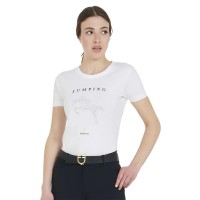 тениска,мъжки,тениски,дамски,тениски,equestro,jumping,diamonds,short,sleeve,t,shirt,white,(white)