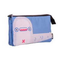 канцеларски,принадлежности,milan,5,pocket,the,aliens,special,series,pencil,case,blue,(multicolor)