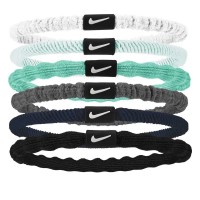 други,аксесоари,nike,flex,6,units,hair,tie,white,glacier,blue,white,(multicolor)