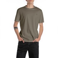 тениска,мъжки,тениски,replay,m3097,.000.2660,short,sleeve,t,shirt,mud,green,(green)