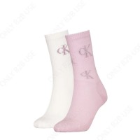 чорапи,дамски,чорапи,calvin,klein,701229465,crew,socks,2,units,purple,white,(green,white)