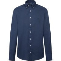 риза,с,дълъг,ръкав,дамски,ризи,мъжки,ризи,hackett,dyed,oxford,long,sleeve,shirt,blue,(navy)