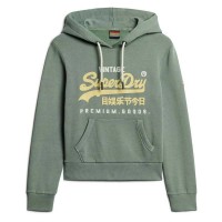 суичър,дамски,блузи,superdry,puff,print,vl,graphic,hoodie,drius,green,marl,(green)