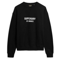 блуза,дамски,блузи,superdry,sport,luxe,loose,sweatshirt,black