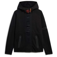 блуза,мъжки,пуловери,superdry,tech,logo,full,zip,sweatshirt,black,orange