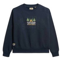 блуза,дамски,блузи,superdry,travel,souvenir,loose,sweatshirt,eclipse,navy,(blue)