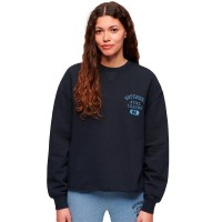 блуза,дамски,блузи,superdry,athletic,loose,crop,crew,sweatshirt,eclipse,navy,(blue)