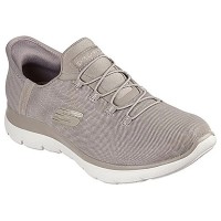 маратонки,дамски,маратонки,skechers,summits,trainers,taupe,mesh,gold,trim,(grey)