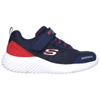 маратонки,детски,маратонки,skechers,bounder,dripper,drop,trainers,navy,synthetic,textile,red,trim,(blue)