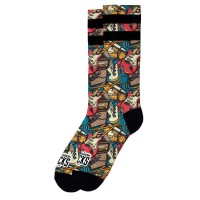 чорапи,дамски,чорапи,american,socks,rockband,long,socks,blue