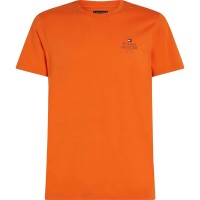 тениска,мъжки,тениски,tommy,hilfiger,stack,short,sleeve,t,shirt,bonfire,orange,(orange)