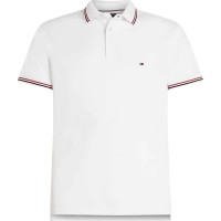 мъжки,блузи,с,яка,tommy,hilfiger,tipped,slim,fit,short,sleeve,polo,white