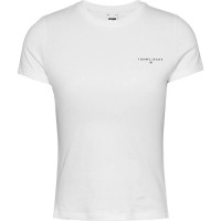 тениска,дамски,тениски,tommy,jeans,linear,short,sleeve,t,shirt,white