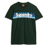 тениска,мъжки,тениски,superdry,retro,stripe,logo,short,sleeve,t,shirt,enamel,green,(green)